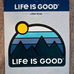 Life is Good Retro Mountains 4" Vinyl Sticker